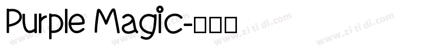 Purple Magic字体转换